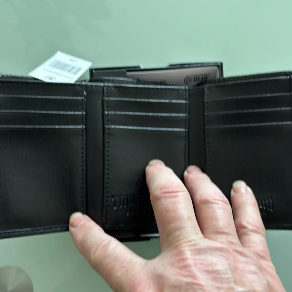 True Religion Black  wallet/card holder frid protection